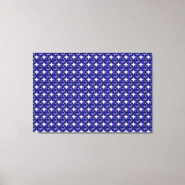 Blue Sapphire Pattern Design Canvas Print (Front)
