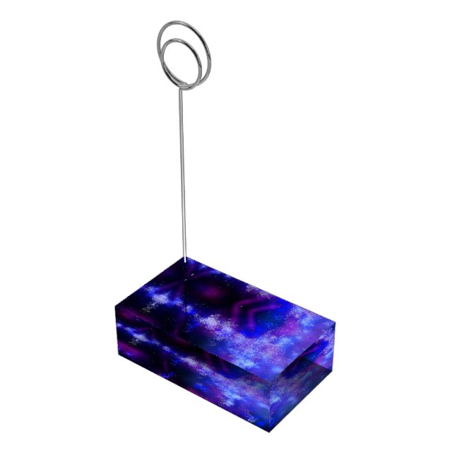 Blue Sapphire  Place Card Holder (Corner)