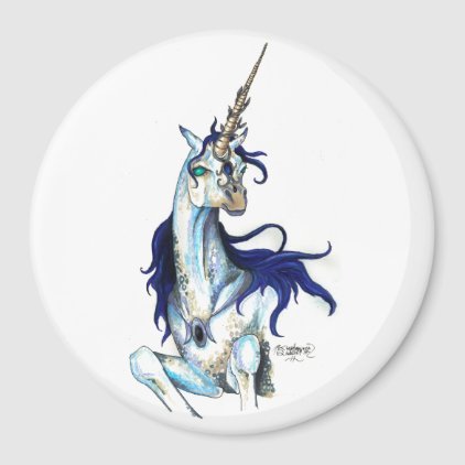 Blue Sapphire Unicorn Noble Magnet