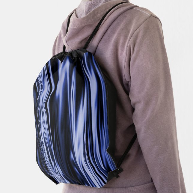Blue Satin...... Drawstring Bag (Insitu)