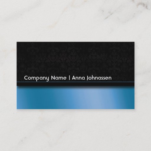 Customizable Blue Satin â€¢ Elegant Business Card