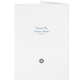 Blue Saxophone Card (Back)