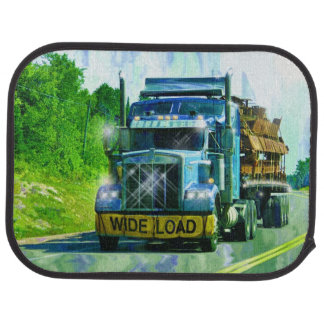 Blue Scaffolding Lorry Trucker's Big Rig Car Mat