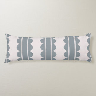 Blue Scalloped Body Pillow