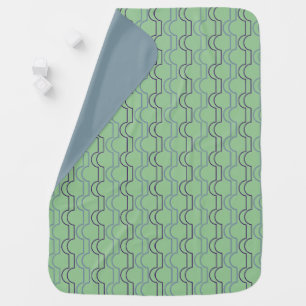 Blue Scallops Baby Blanket