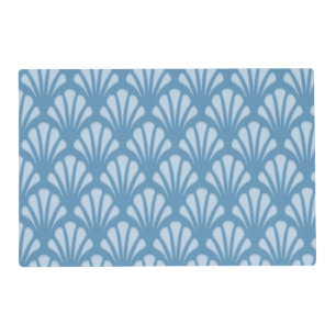 Blue Scallops Pattern Placemat