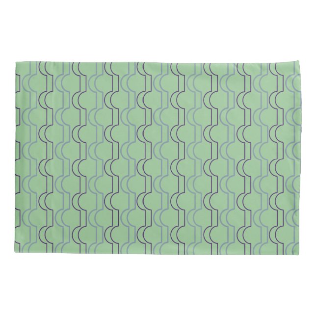 Blue Scallops Pillow Case (Back)