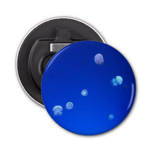 Blue Scattered Jellyfish Bottle Opener
