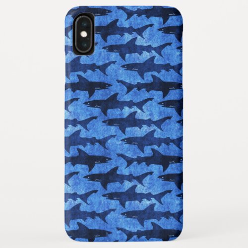 Blue School of Sharks iPhone XS Max Case