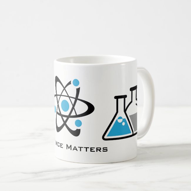 Blue Science Matters Design Mug