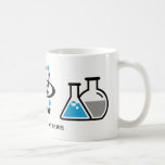 Blue Science Matters Design Mug<br><div class="desc">Show your support for the sciences with this Science Matters Design Mug. It features a microscope,  an atom and beakers,  representing different fields of science. The words "Science Matters" can be customized or removed. This design can be applied to several different mug styles.</div>