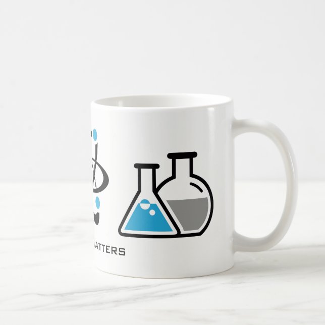 Blue Science Matters Design Mug (Right)