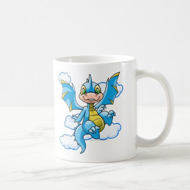 Blue Scorchio with his head in the clouds Coffee Mug (Right)