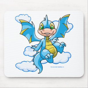 Blue Scorchio with his head in the clouds Mouse Pad