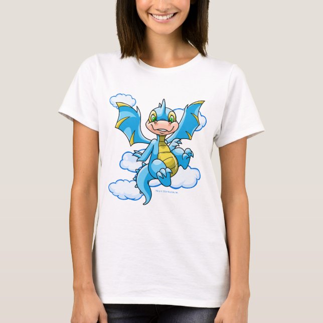 Blue Scorchio with his head in the clouds T-Shirt (Front)