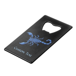 Blue Scorpion Credit Card Bottle Opener