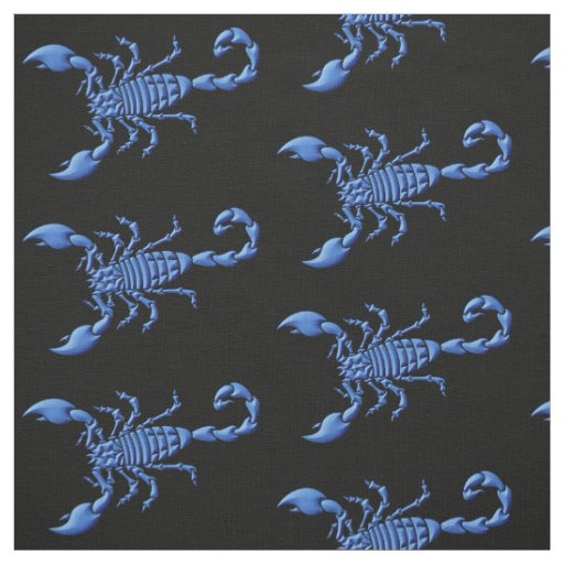 Blue Scorpion Fabric
