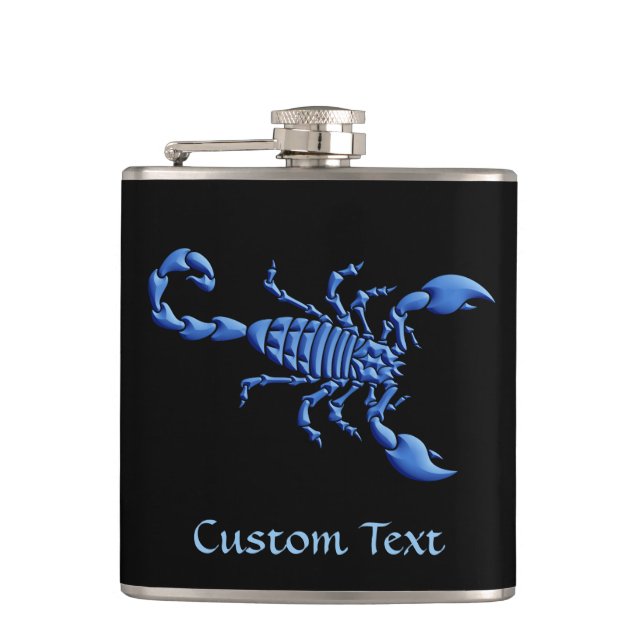 Blue Scorpion Flask (Front)