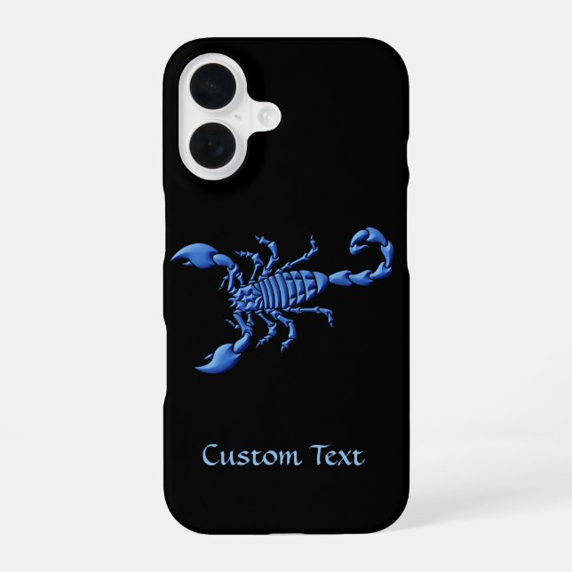 Blue Scorpion Iphone Case (Back)
