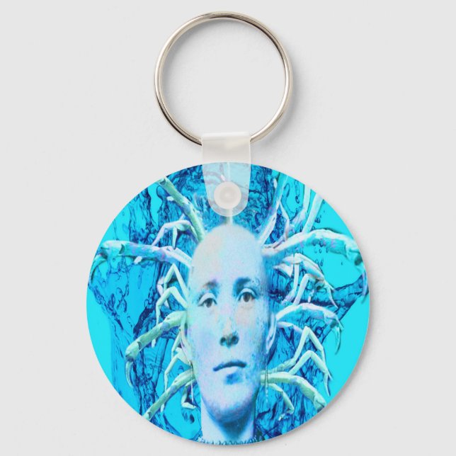 Blue Scorpion Keychain (Front)