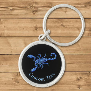 Blue Scorpion Keychain