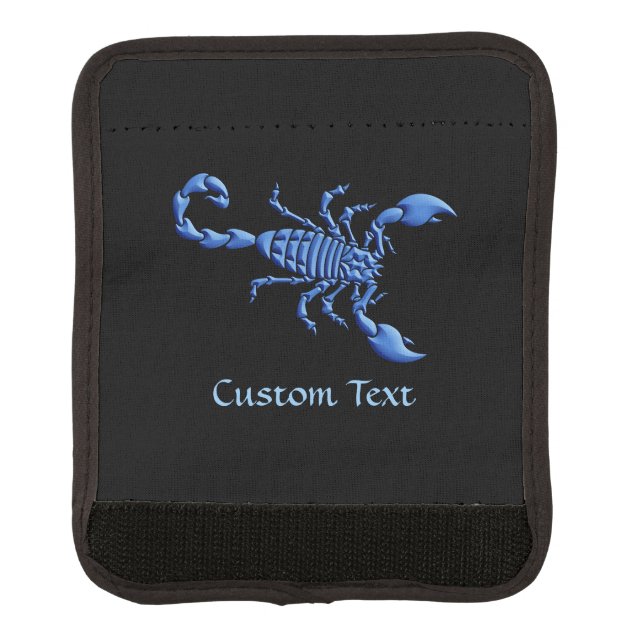Blue Scorpion Luggage Handle Wrap (Front)