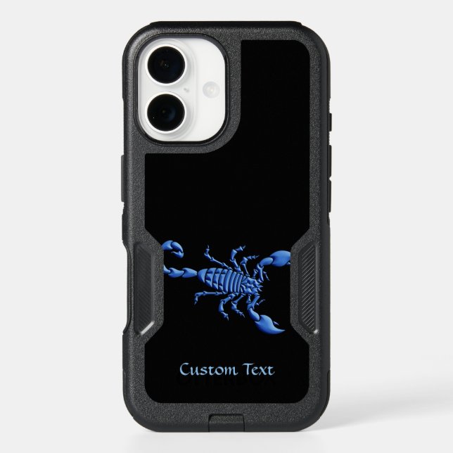 Blue Scorpion Otterbox iPhone Case (Back)