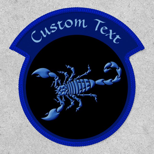 Blue Scorpion Patch (Front)