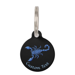 Blue Scorpion Pet ID Tag