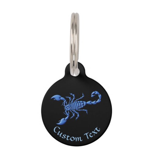 Blue Scorpion Pet ID Tag