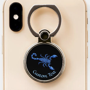 Blue Scorpion Phone Ring Stand