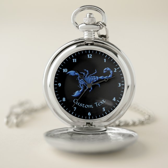 Blue Scorpion Pocket Watch (Inside)