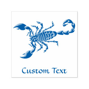 Blue Scorpion Self-inking Stamp