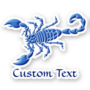 Blue Scorpion Sticker