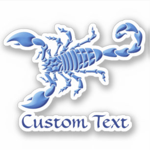 Blue Scorpion Sticker