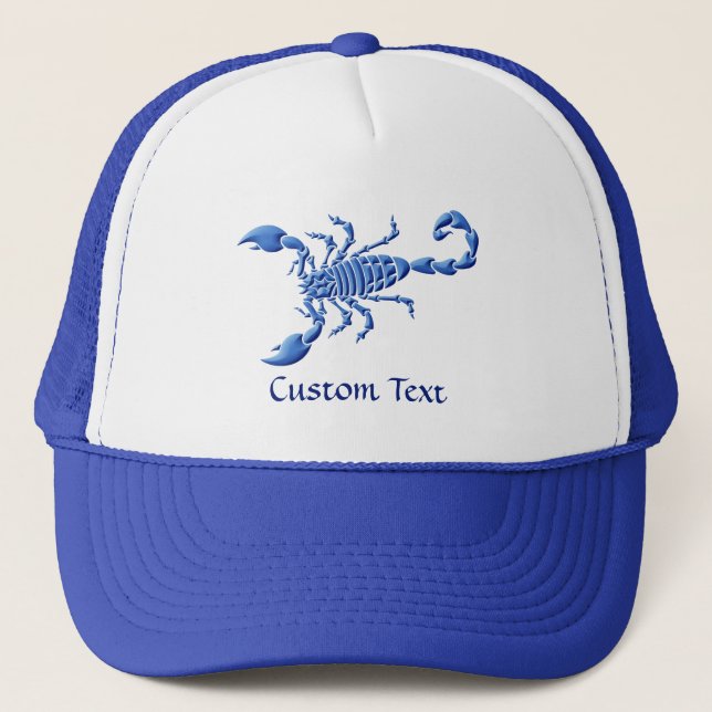 Blue Scorpion Trucker Hat (Front)