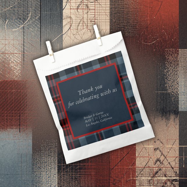 blue scottish country wedding favor bag (Creator Uploaded)