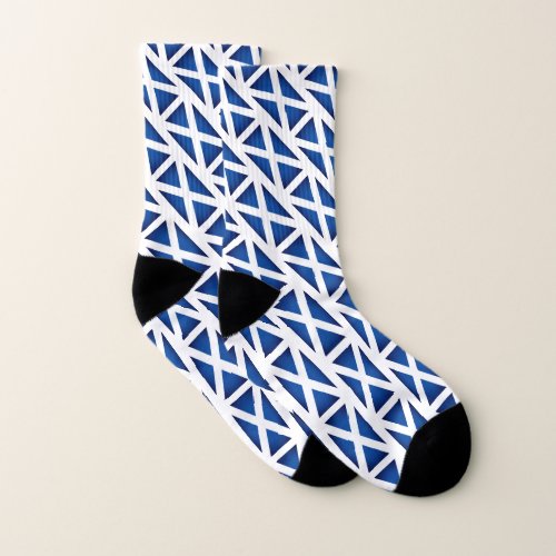 Blue Scottish flag of Scotland custom sport socks