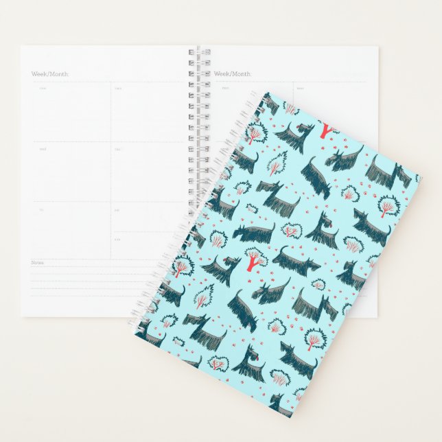 Blue Scottish Terrier Scottie Puppy Dog Scotch Pet Planner (Display)