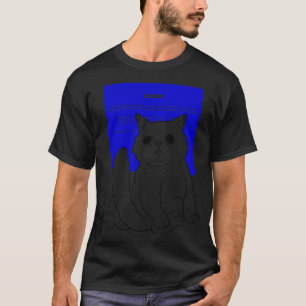 Blue Screen Cat by Tobe Fonseca T-Shirt