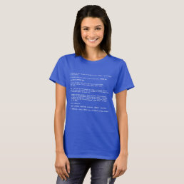 Blue Screen of Death - Front Design T-Shirt