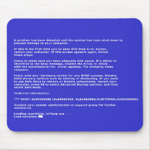Blue Screen of Death Mouse Pad