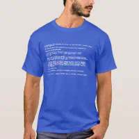 blue screen of death shirt