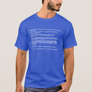 blue screen t shirt