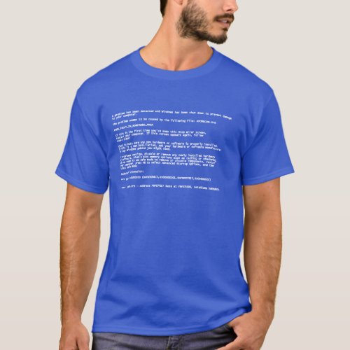 Blue Screen of Death T_Shirt