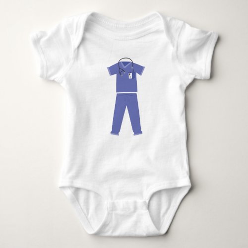 Blue Scrubs Baby Bodysuit