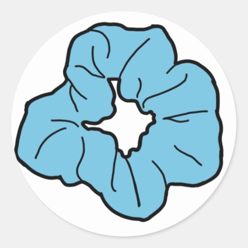 Blue Scrunchie Sticker
