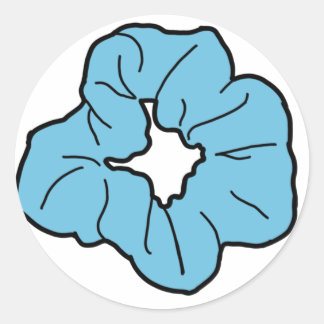 Blue Scrunchie Sticker