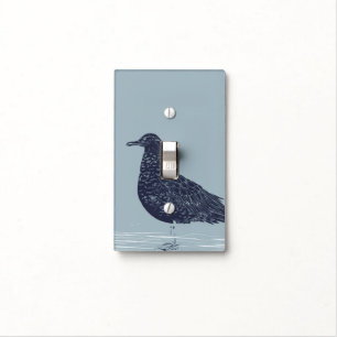 Blue Sea Bird Ocean Beach Light Switch Cover