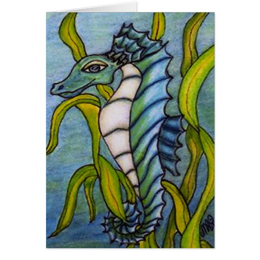 Blue Sea Dragon Card (Front)
